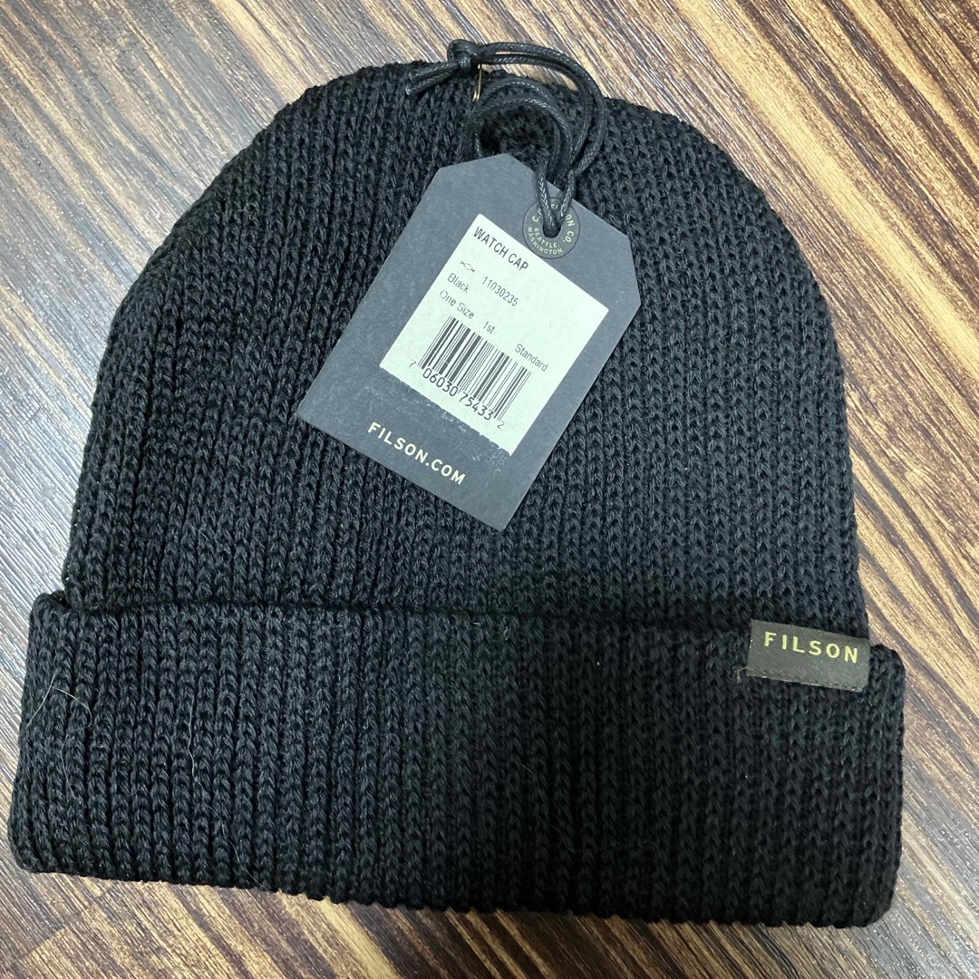 FILSON(フィルソン)のFILSON ニット帽 ブラック 新品 メンズの帽子(ニット帽/ビーニー)の商品写真