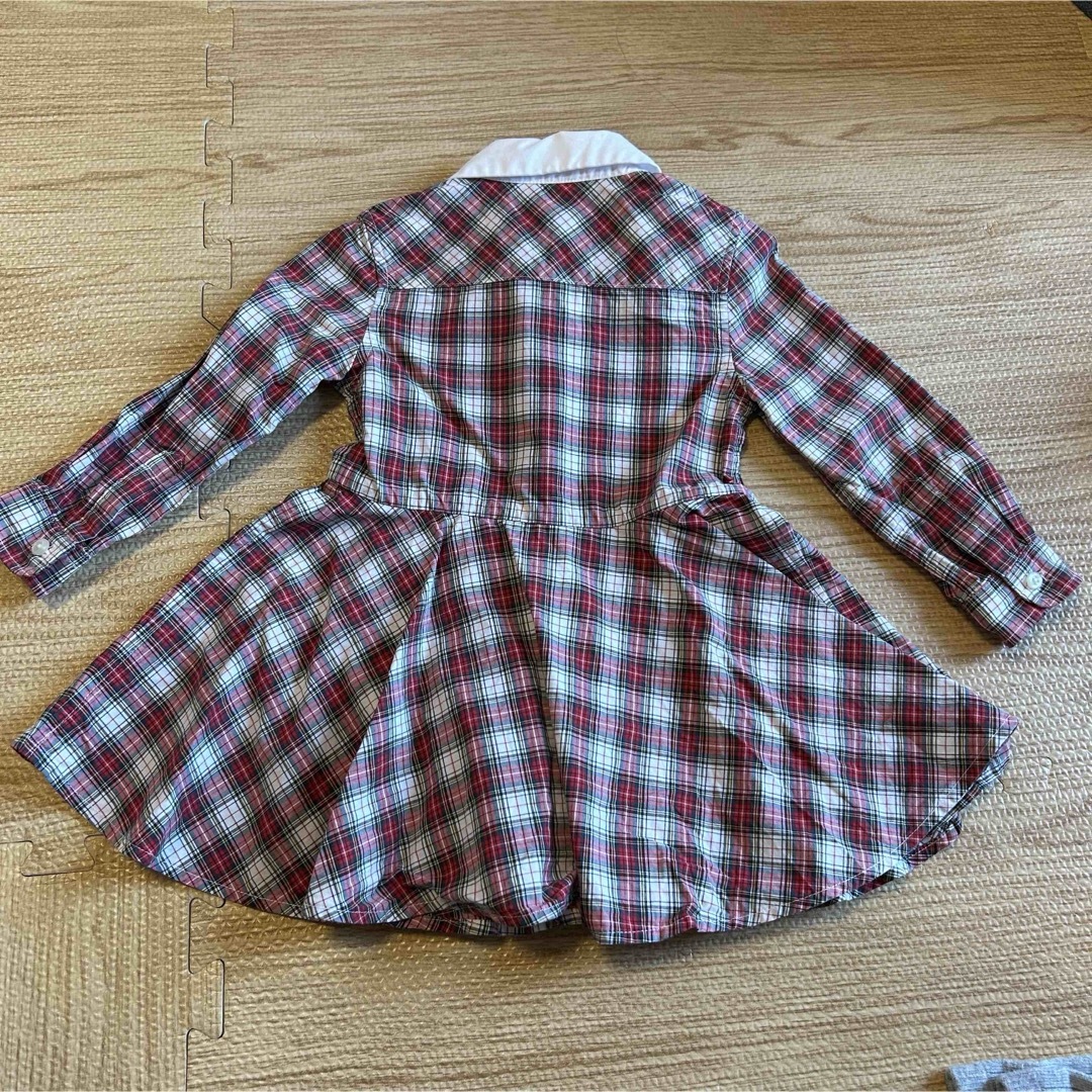 Ralph Lauren(ラルフローレン)のラルフローレン　赤チェック　85 キッズ/ベビー/マタニティのベビー服(~85cm)(ワンピース)の商品写真