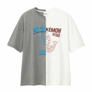 新品 GU×ポケモン ギャラドス 半袖トップス コットンビックシルエットTシャツ