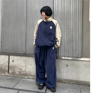 9090 N Logo Nylon Track Jacket Pants セット(ナイロンジャケット)