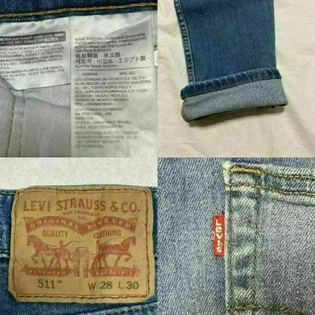 Levi's(リーバイス)の11h リーバイス511 W28 デニム ジーンズ ストレッチ スリムフィット メンズのパンツ(デニム/ジーンズ)の商品写真