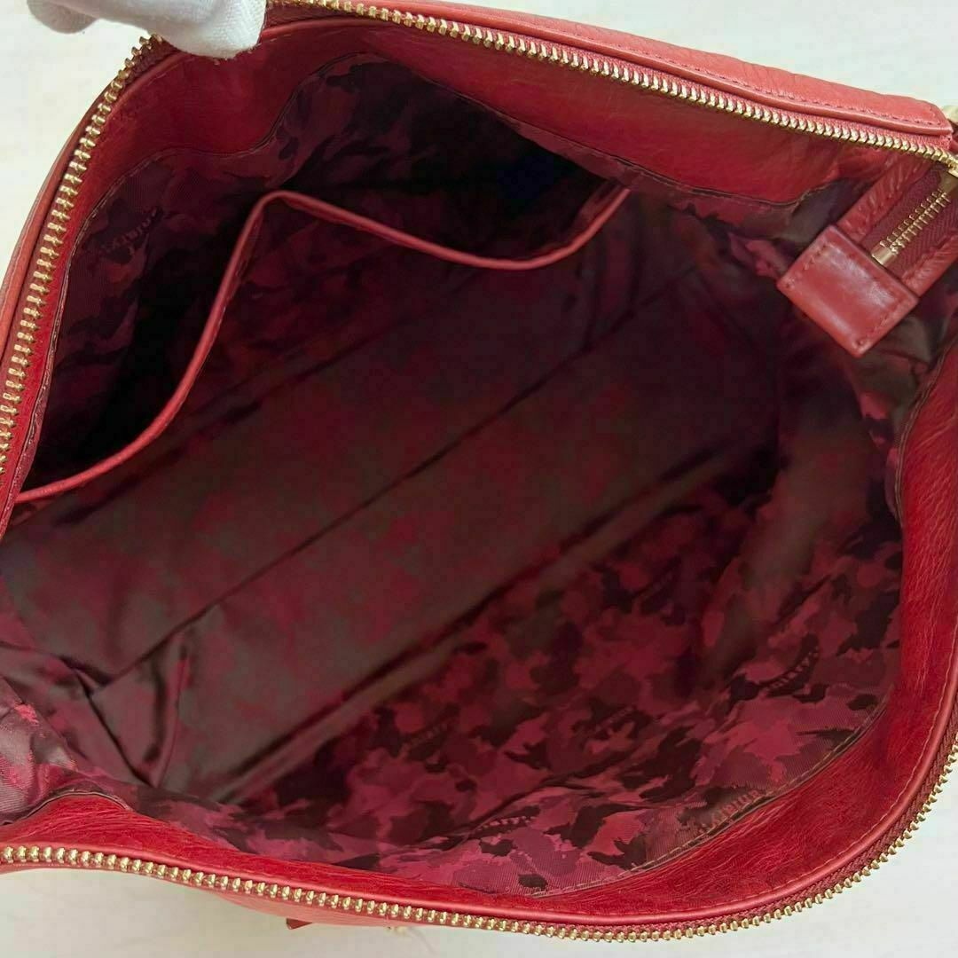 aniary(アニアリ)のアニアリ アンティークレザー ショルダーバッグ レッド メンズのバッグ(ショルダーバッグ)の商品写真