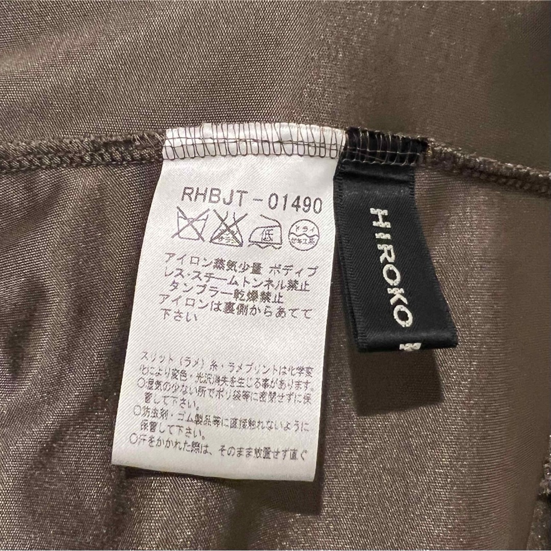 HIROKO KOSHINO(ヒロココシノ)のヒロココシノチュール ジップジャケット ブラックシルバー38ノーカラーブルゾン レディースのジャケット/アウター(ノーカラージャケット)の商品写真