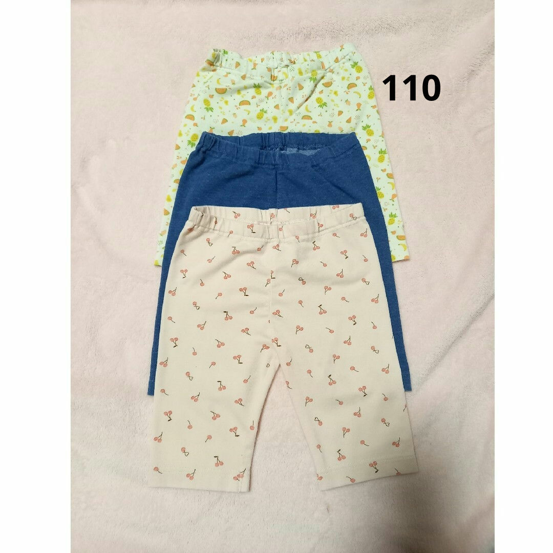 UNIQLO(ユニクロ)のスパッツ　半ズボン　ユニクロ　110 キッズ/ベビー/マタニティのキッズ服女の子用(90cm~)(パンツ/スパッツ)の商品写真