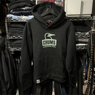 CHUMS - CHUMS ブービー フェイス プルオーバー パーカー ブラック Lサイズ