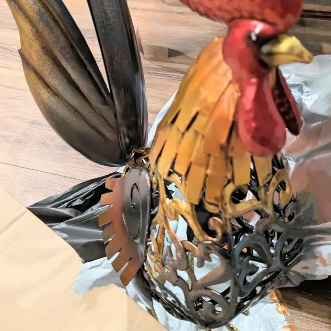 庭置き物 屋外置き物 にわとり アイアン 鉄 金属 アート 動物 鳥 庭置き物 屋外置き物 にわとり アイアン 鉄 金属 アート 動物 鳥