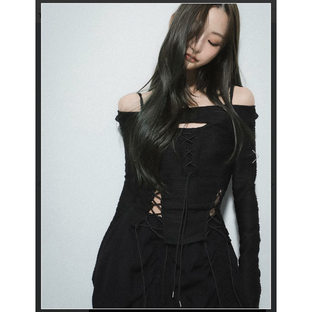 Bubbles(バブルス)のlace up layered corset レディースのトップス(キャミソール)の商品写真