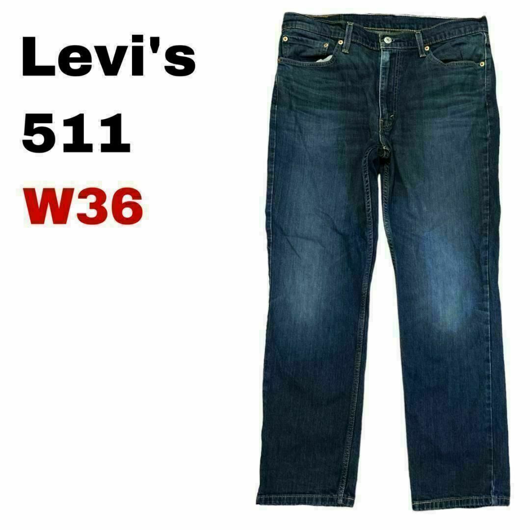 Levi's(リーバイス)の95S リーバイス511 W36 デニム ジーンズ スリム メンズ古着 メンズのパンツ(デニム/ジーンズ)の商品写真