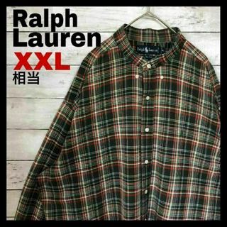 ラルフローレン(Ralph Lauren)のj71 90s US古着 ラルフローレン ノーカラー 長袖シャツ(シャツ)