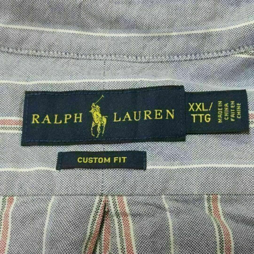 Ralph Lauren(ラルフローレン)のu39 US古着 ラルフローレン BD長袖 CUSTOM FIT ストライプ メンズのトップス(シャツ)の商品写真