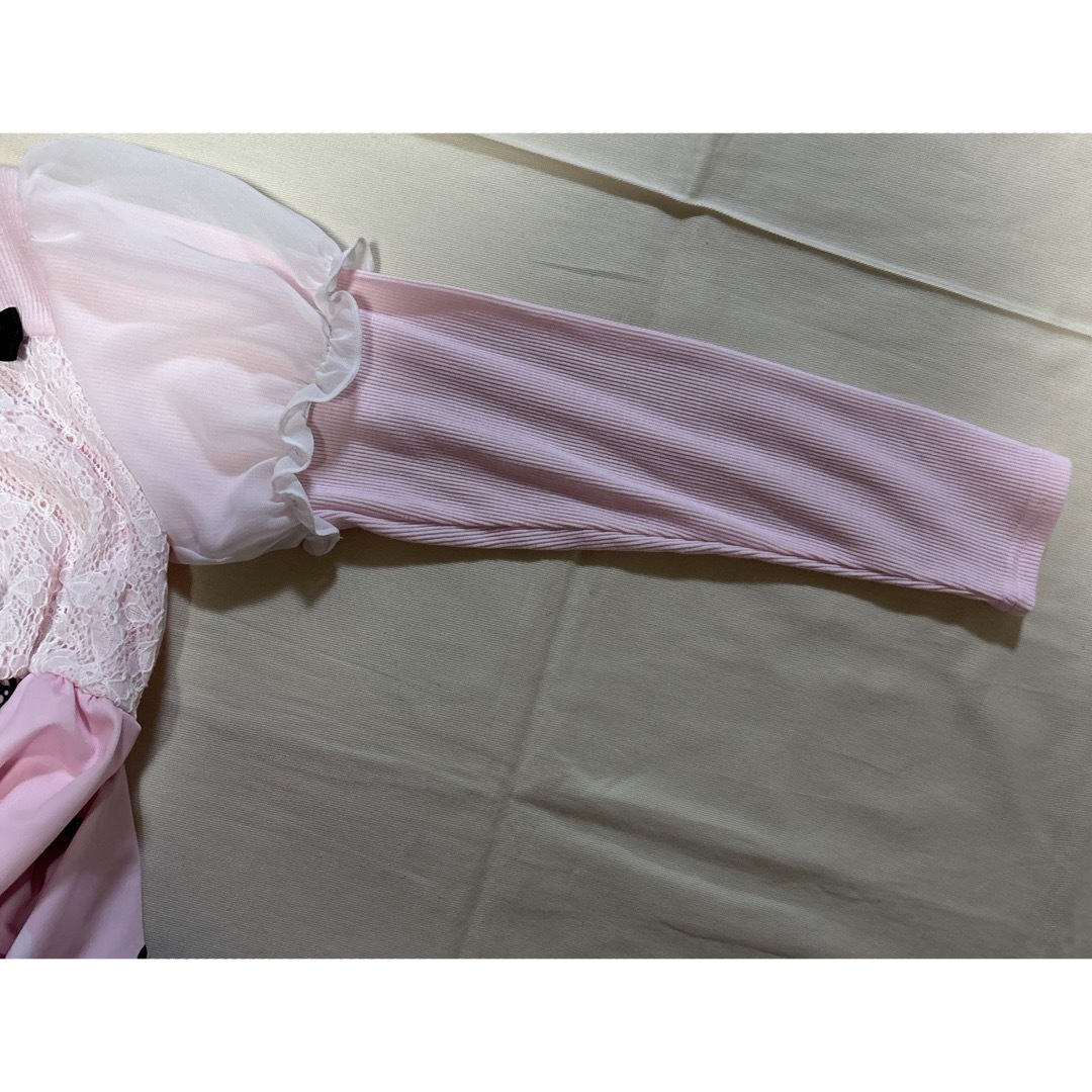 バースデイ(バースデイ)のマジョリカ  リカちゃん　なりきり　ワンピース　130 ピンク　長袖 キッズ/ベビー/マタニティのキッズ服女の子用(90cm~)(ワンピース)の商品写真