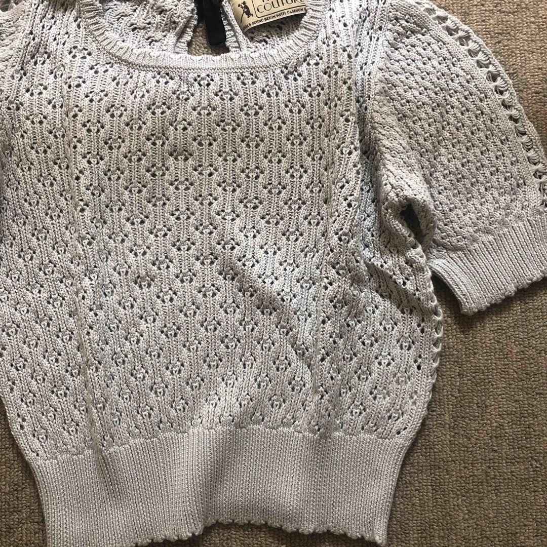 Lochie(ロキエ)のme couture summer knit tops レディースのトップス(カットソー(半袖/袖なし))の商品写真