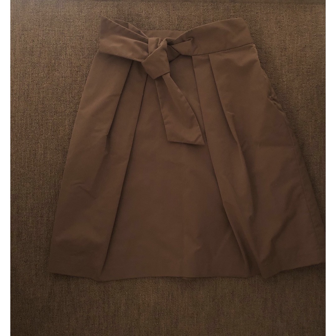 Couture Brooch(クチュールブローチ)のbeige ribbon skirt ❤︎ レディースのスカート(ひざ丈スカート)の商品写真