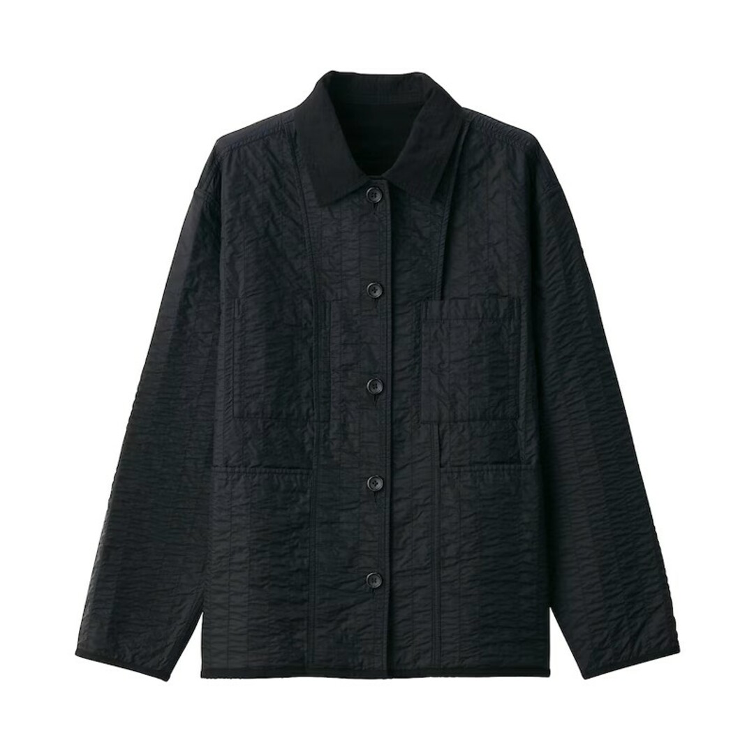 MUJI (無印良品)(ムジルシリョウヒン)の無印 ムジルシ リバーシブルキルトジャケットブラック メンズのジャケット/アウター(その他)の商品写真