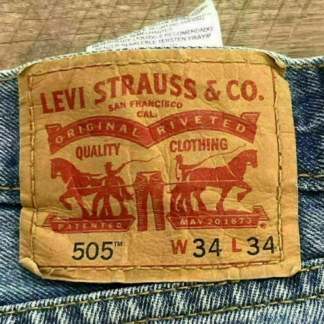 Levi's(リーバイス)の92n リーバイス505 デニム ジーンズ W34 ストレート メンズのパンツ(デニム/ジーンズ)の商品写真