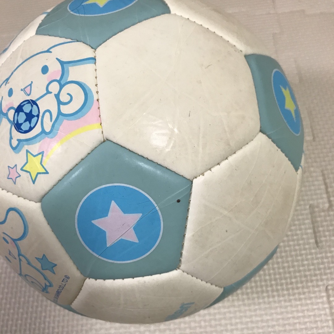 シナモロール(シナモロール)のシナモロール　サッカーボール　サンリオ　子供 エンタメ/ホビーのエンタメ その他(その他)の商品写真