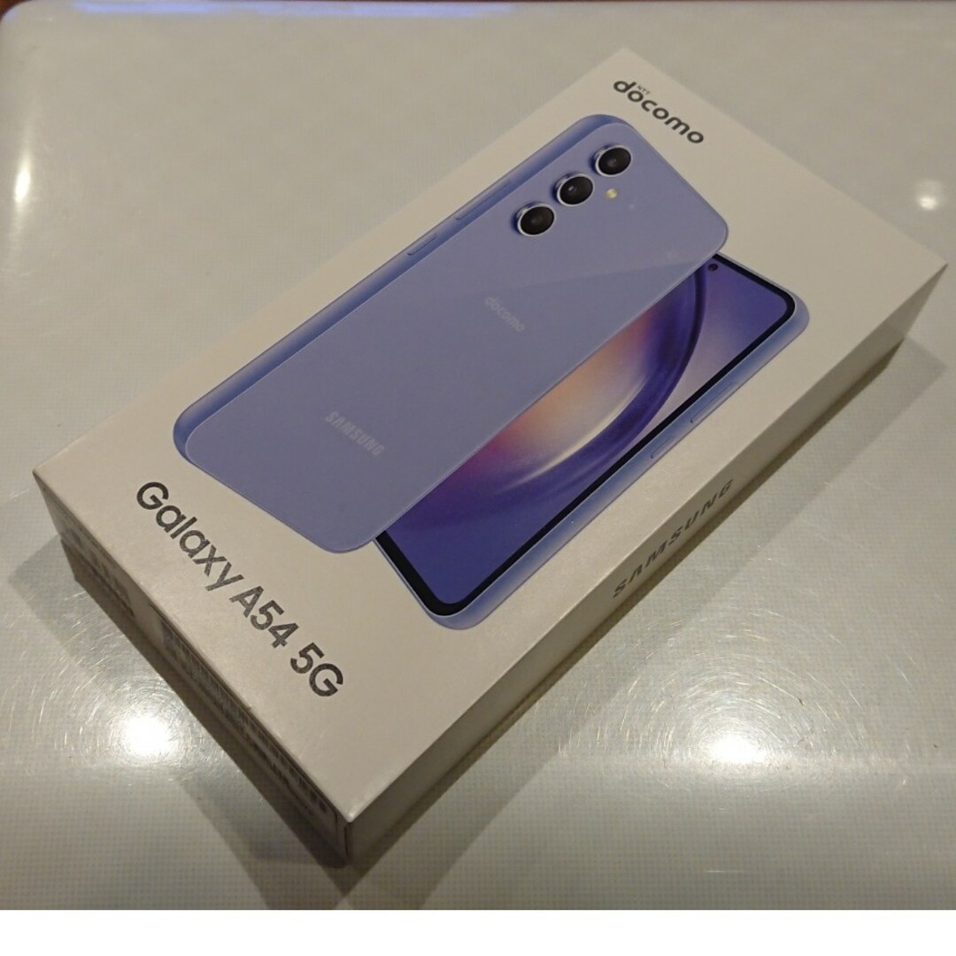 Galaxy(ギャラクシー)の新品 未使用 ドコモ SC-53D Galaxy A54 5G Violet スマホ/家電/カメラのスマートフォン/携帯電話(スマートフォン本体)の商品写真