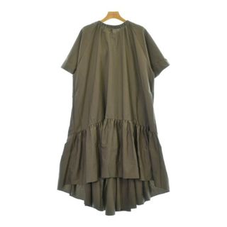 ロシャス(ROCHAS)のROCHAS ロシャス ワンピース 38(S位) カーキ 【古着】【中古】(ひざ丈ワンピース)