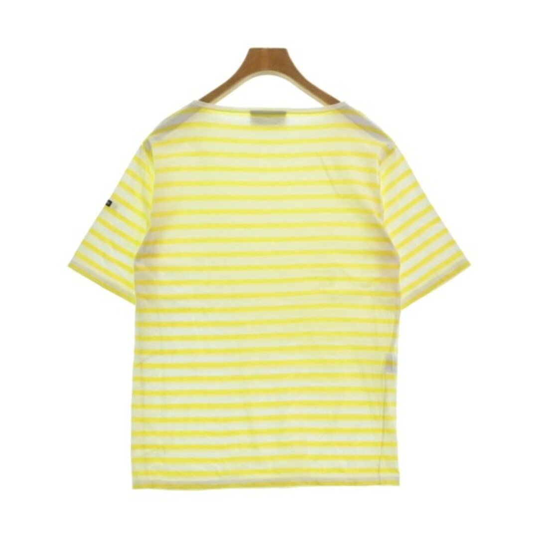 SAINT JAMES(セントジェームス)のSAINT JAMES Tシャツ・カットソー -(XS位) 黄x白(ボーダー) 【古着】【中古】 メンズのトップス(Tシャツ/カットソー(半袖/袖なし))の商品写真