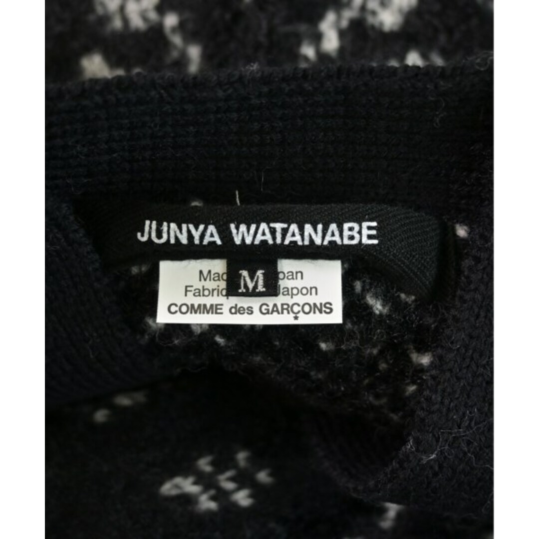 JUNYA WATANABE(ジュンヤワタナベ)のJUNYA WATANABE カーディガン M グレーx白x黒(総柄) 【古着】【中古】 レディースのトップス(カーディガン)の商品写真