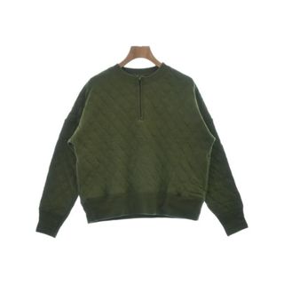 BEAMS BOY ビームスボーイ スウェット -(M位) カーキ 【古着】【中古】