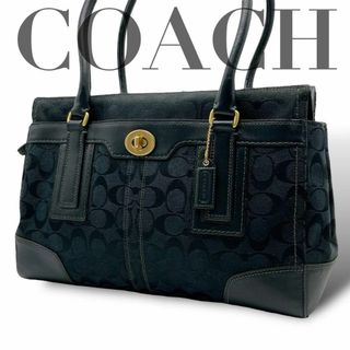 コーチ(COACH)のCOACH ハンドバッグ トート ターンロック シグネチャー  11063(ハンドバッグ)