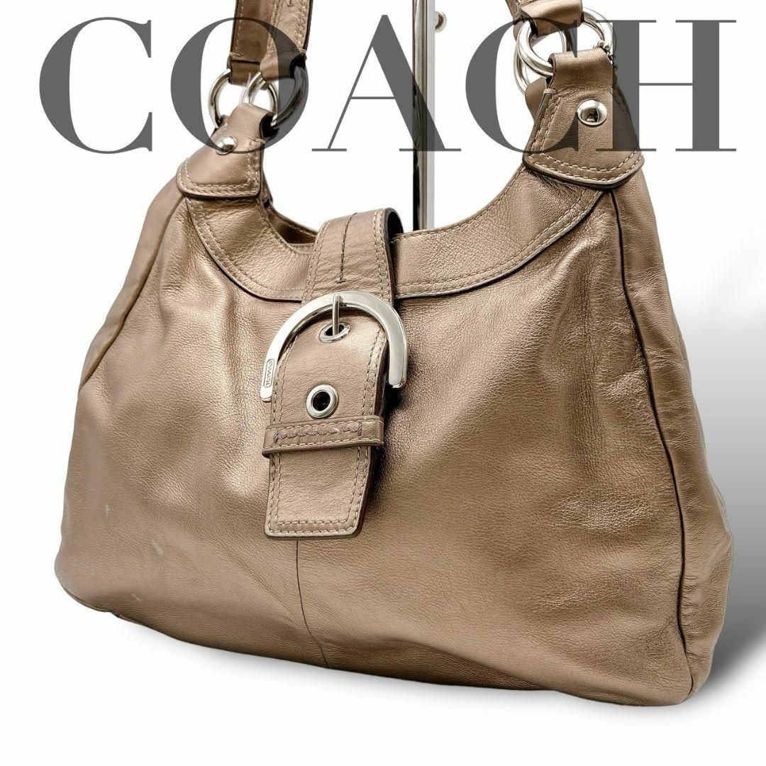 COACH(コーチ)のCOACH ショルダーバッグ ソーホー ホーボーレザー ゴールド  F17219 レディースのバッグ(ショルダーバッグ)の商品写真