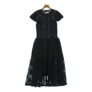 コムデギャルソン(COMME des GARCONS)のCOMME des GARCONS ワンピース S 黒(レース) 【古着】【中古】(ひざ丈ワンピース)