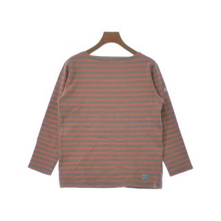 ORCIVAL Tシャツ・カットソー 2(L位) グレーxピンク(ボーダー) 【古着】【中古】