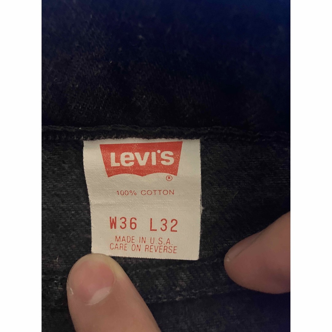 Levi's(リーバイス)のLEVI’S 505 ブラックデニム W36 L32 made in USA メンズのパンツ(デニム/ジーンズ)の商品写真