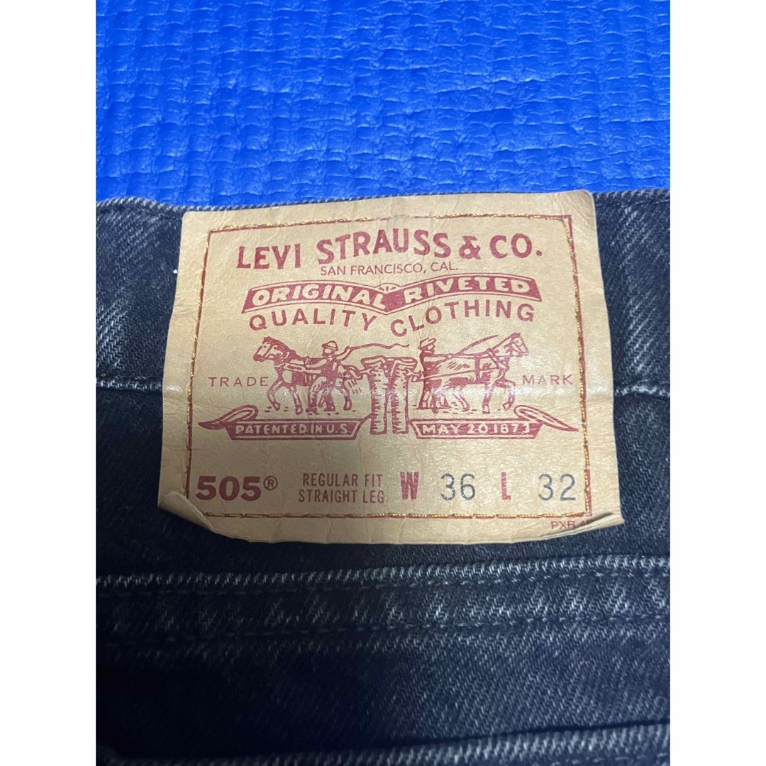 Levi's(リーバイス)のLEVI’S 505 ブラックデニム W36 L32 made in USA メンズのパンツ(デニム/ジーンズ)の商品写真