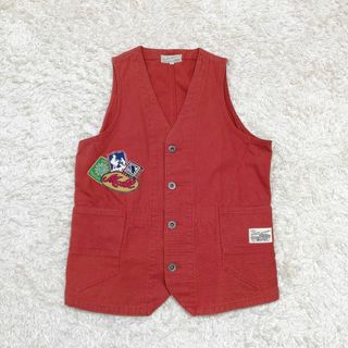 アヴィレックス(AVIREX)のAVIREX　ワーキングベスト　ジレ　チョッキ　ワッペン　刺繍　メンズ　XL(ベスト)