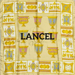 美品 ★LANCEL★ スカーフ カップ シルク ベージュ