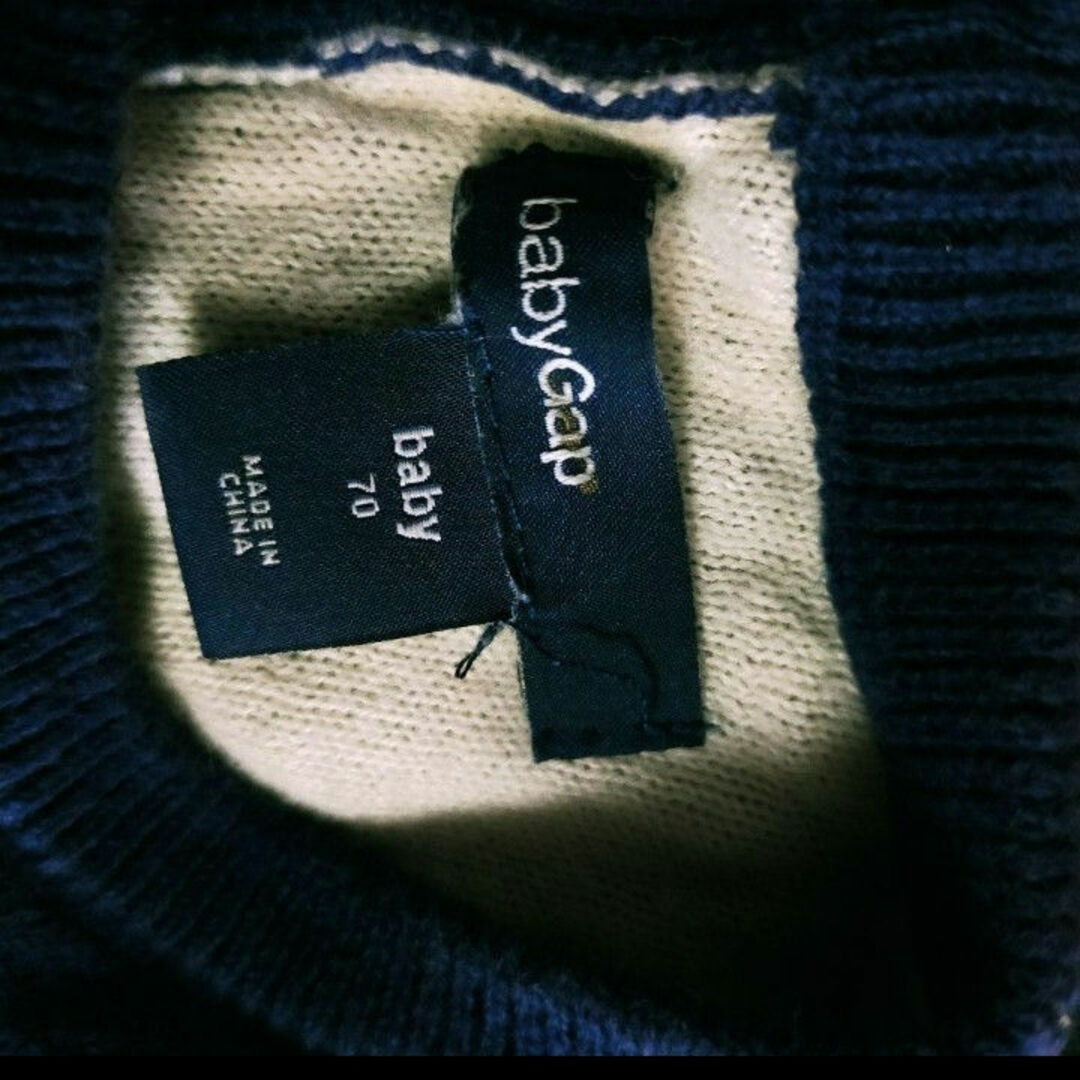 babyGAP(ベビーギャップ)のgap ニットワンピ 70 キッズ/ベビー/マタニティのベビー服(~85cm)(ワンピース)の商品写真