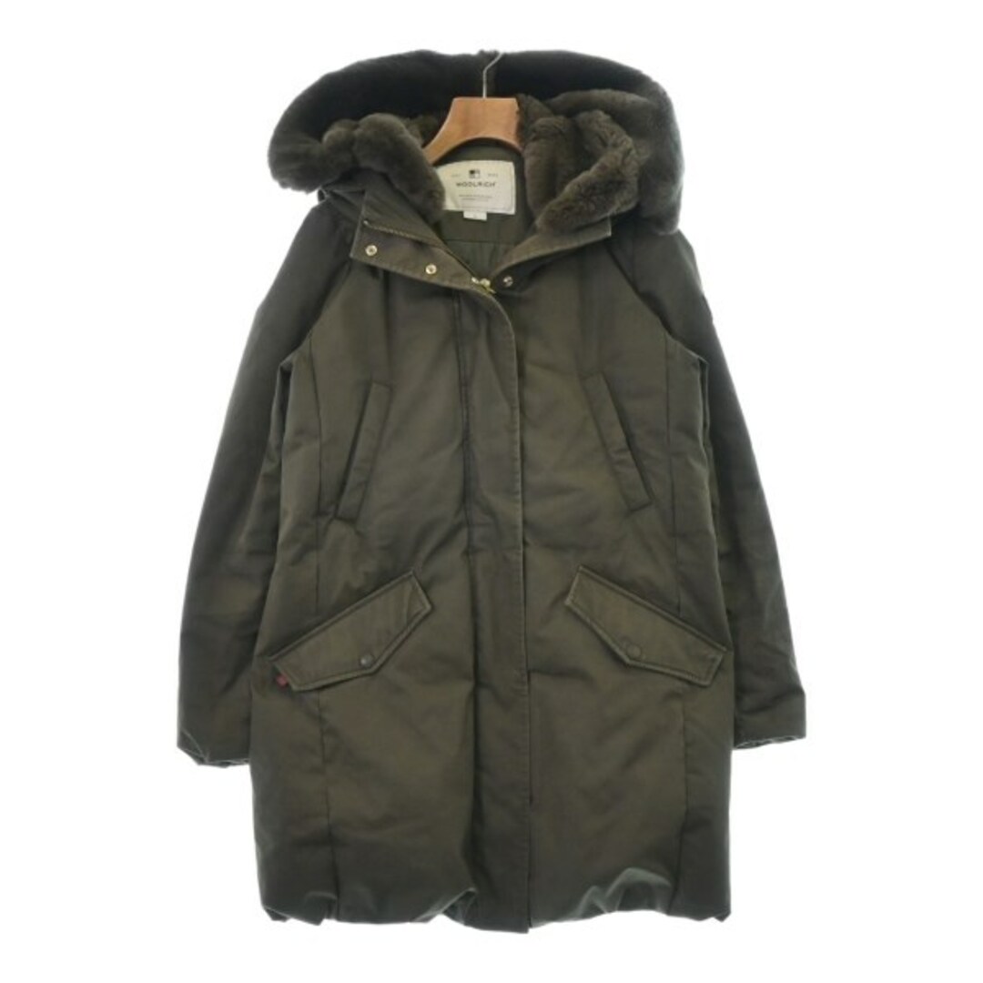 WOOLRICH(ウールリッチ)のWOOLRICH ウールリッチ ダウンコート S カーキ 【古着】【中古】 レディースのジャケット/アウター(ダウンコート)の商品写真