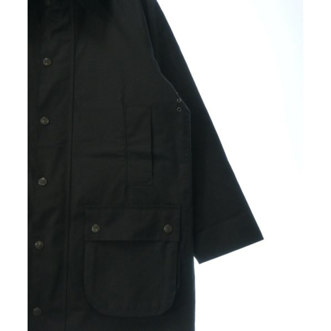 Barbour(バーブァー)のBarbour バブアー ステンカラーコート 38(M位) 黒 【古着】【中古】 メンズのジャケット/アウター(ステンカラーコート)の商品写真