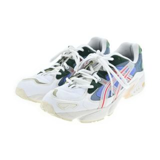 アシックス(asics)のasics アシックス スニーカー 26cm 白x紫x緑 【古着】【中古】(スニーカー)