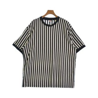 Levi's Tシャツ・カットソー XL ダークグレーx白(ストライプ) 【古着】【中古】