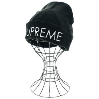 シュプリーム(Supreme)のSupreme シュプリーム ニットキャップ・ビーニー - 黒 【古着】【中古】(ニット帽/ビーニー)