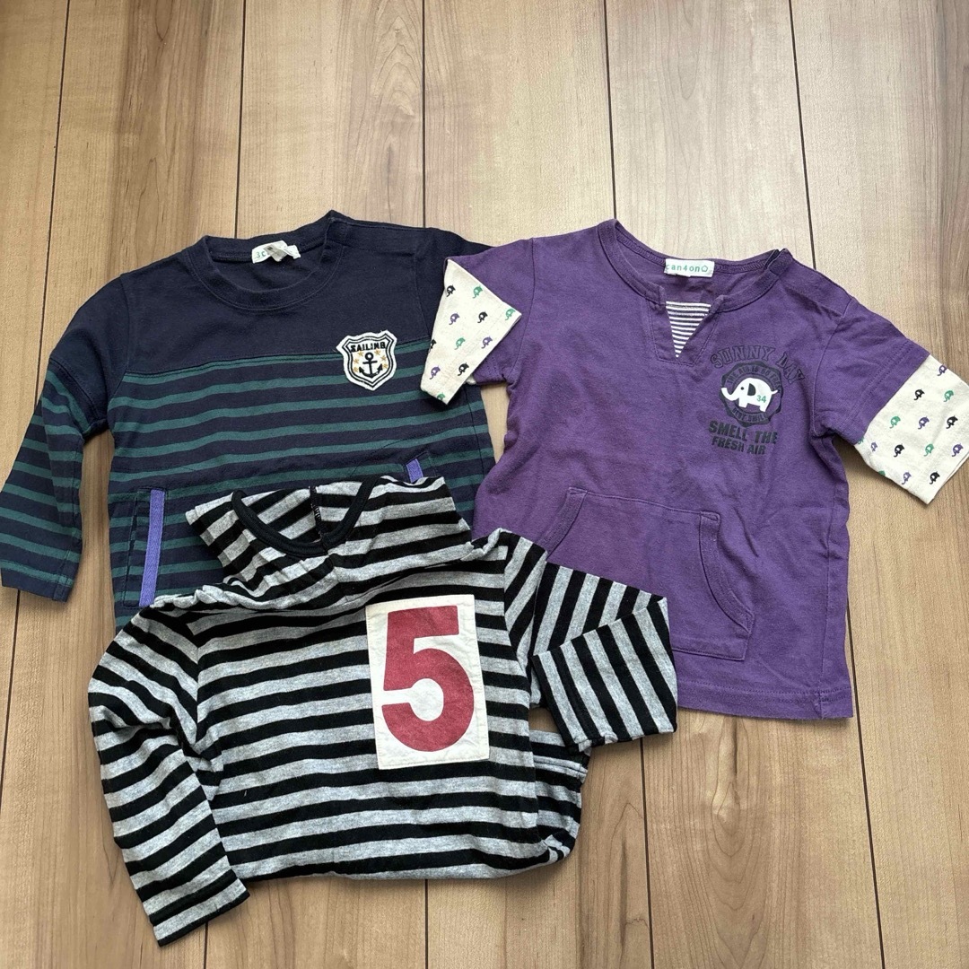 3can4on(サンカンシオン)の3can4on pui pui トップス　カットソー　3点　90 キッズ/ベビー/マタニティのキッズ服男の子用(90cm~)(Tシャツ/カットソー)の商品写真