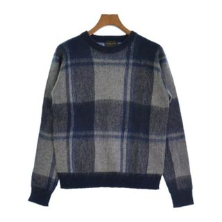 ペンドルトン(PENDLETON)のPENDLETON ペンドルトン ニット・セーター S 紺xグレー(チェック) 【古着】【中古】(ニット/セーター)