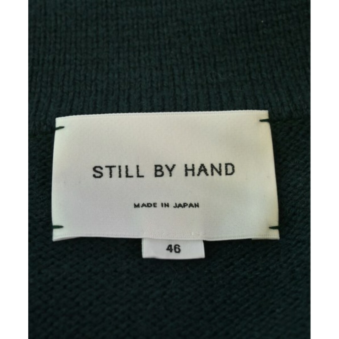 STILL BY HAND(スティルバイハンド)のSTILL BY HAND スティルバイハンド カーディガン 46(M位) 深緑 【古着】【中古】 メンズのトップス(カーディガン)の商品写真