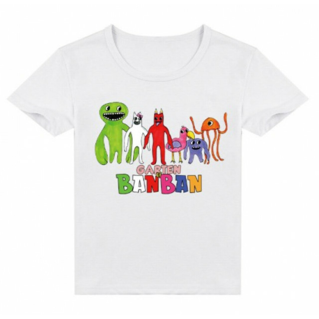 ガーテンオブバンバン Tシャツ 子供 キッズ 半袖 白 120 プリントTの ガーテンオブバンバン Tシャツ 子供 キッズ 半袖 白 120 プリントTの