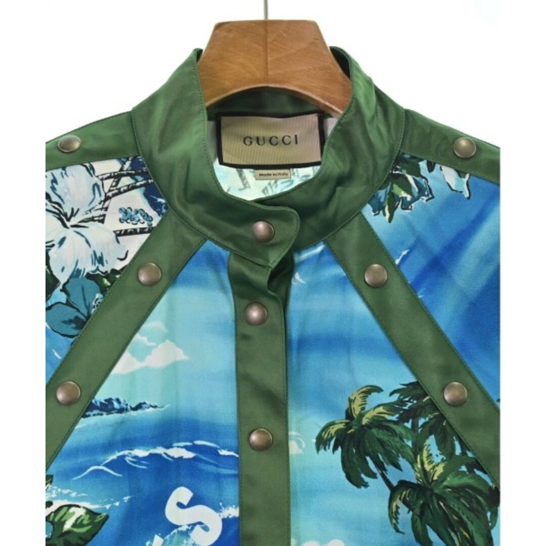 GUCCI グッチ ブルゾン 青x緑x白等(総柄) XS 4103625E0146 GUCCI グッチ ブルゾン S 青x緑x白等(総柄) 【古着】【中古】 その他