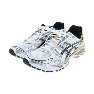 アシックス(asics)のasics アシックス スニーカー 28.5cm 白xシルバーx黒 【古着】【中古】(スニーカー)