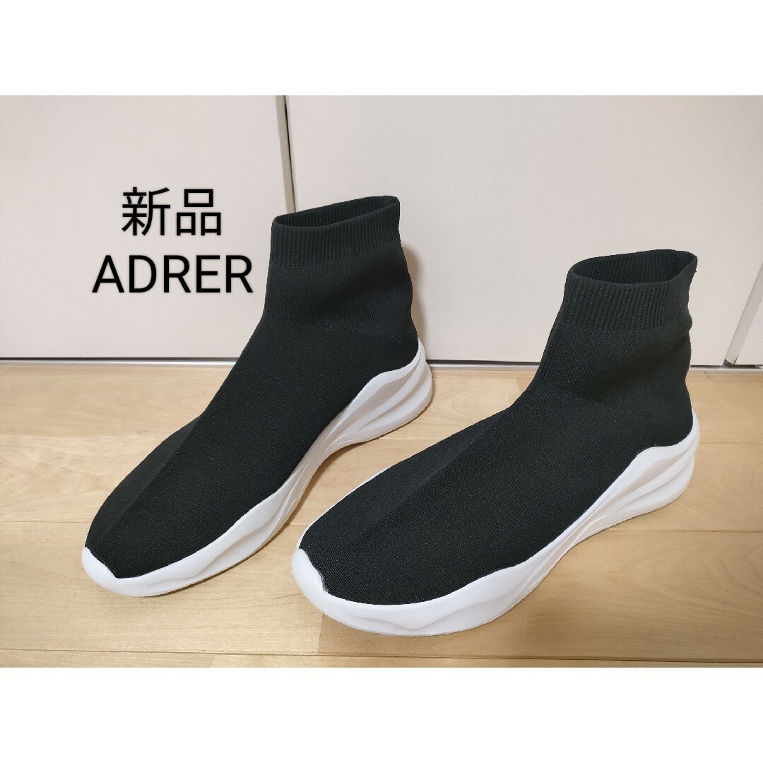 新品未使用　ADRER ハイソールソックススニーカー Lサイズ　26.5cm メンズの靴/シューズ(スニーカー)の商品写真