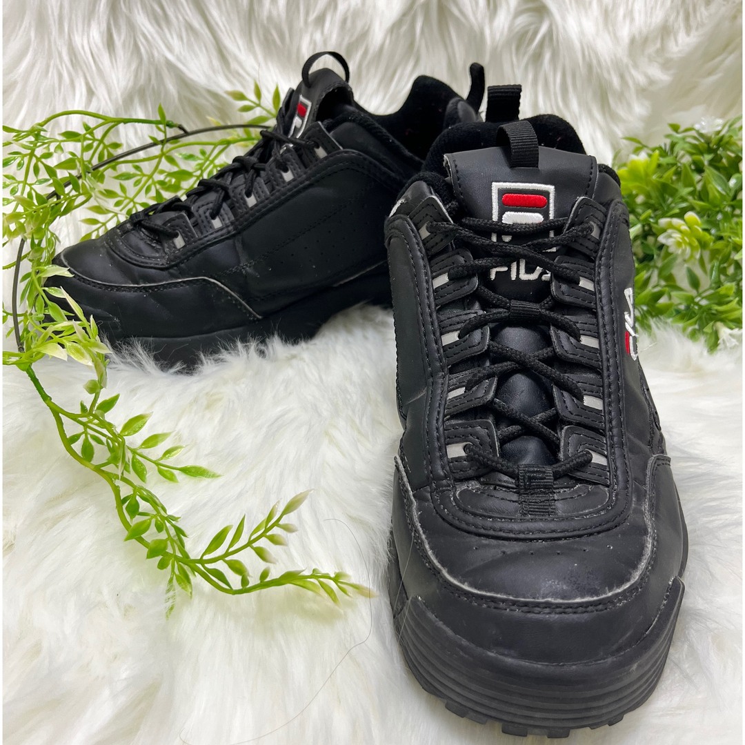 FILA(フィラ)のFILA フィラ DISRUPTOR 2 ダット スニーカー ブラック 26cm メンズの靴/シューズ(スニーカー)の商品写真