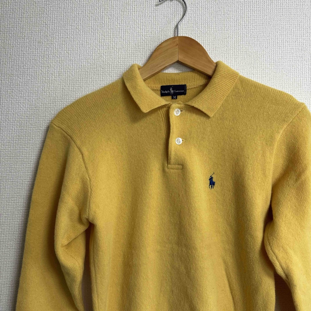 POLO RALPH LAUREN(ポロラルフローレン)の【US古着】 polo by Ralph Lauren 長袖　ウールポロシャツ レディースのトップス(ポロシャツ)の商品写真