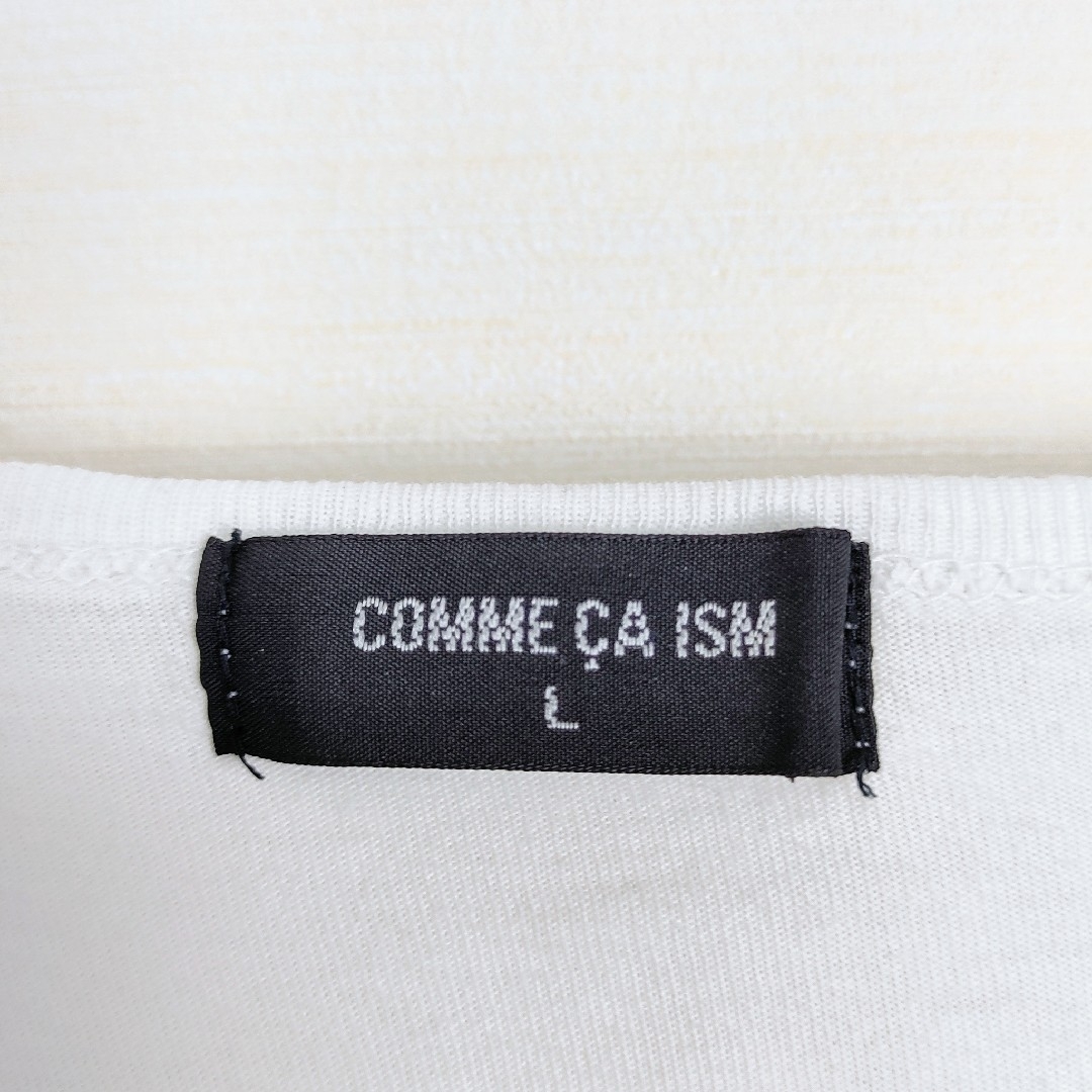 COMME CA ISM(コムサイズム)の【人気デザイン】コムサイズム☆英字プリントVネックTシャツ　L　グラデーション メンズのトップス(Tシャツ/カットソー(半袖/袖なし))の商品写真