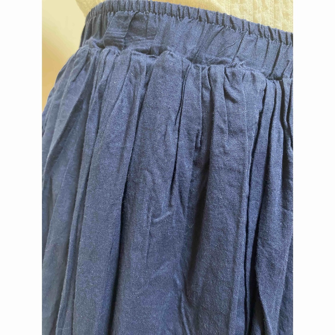 Omekashi(オメカシ)のおめかしomekasiロングスカート　ネイビー レディースのスカート(ロングスカート)の商品写真